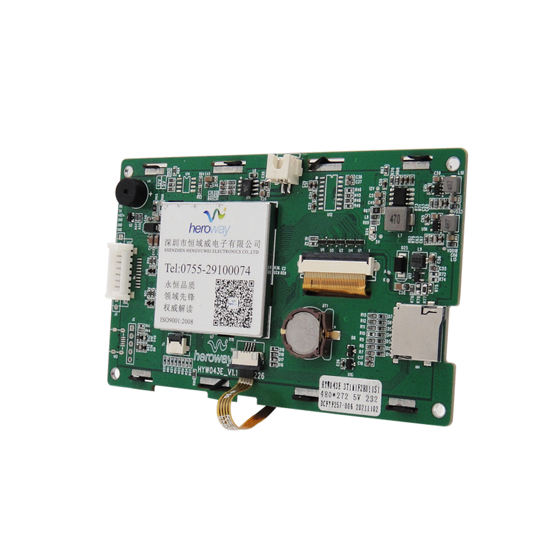 恒域威4.3寸串口电阻触摸HMI组态屏232工业显示屏LCD液晶模块