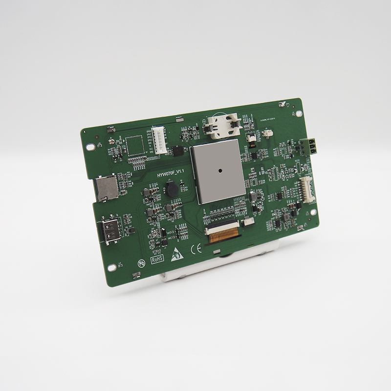 HYW070F 带触摸、带黑色外壳 通信支持RS232/TTL/485 音频播放