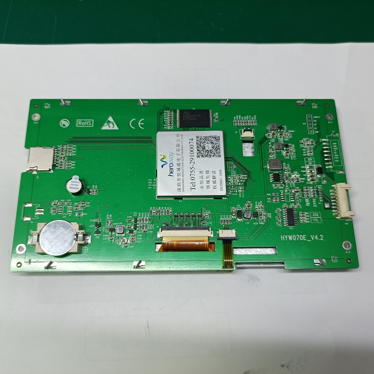 恒域威7寸串口电阻触摸屏 R232 R485 TTL电平通信TFT智能屏