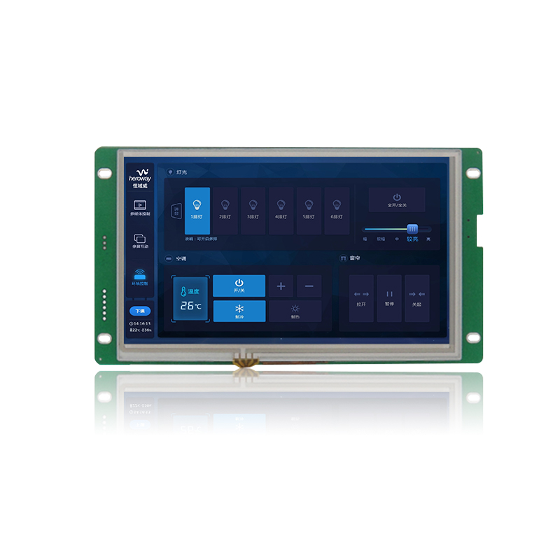 HYW070T 电阻触摸 通信支持RS232/TTL/485 音频播放