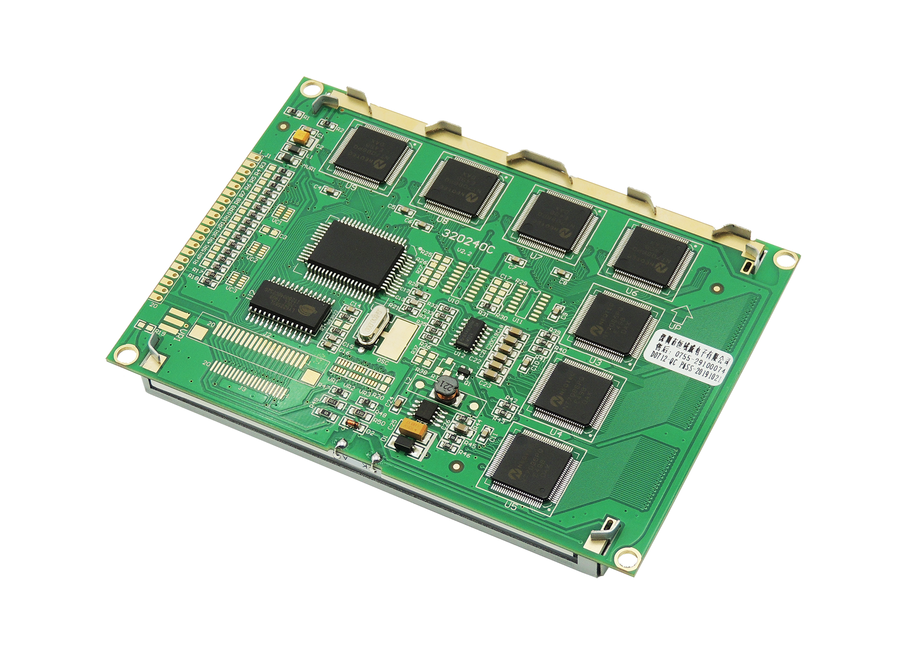 恒域威5.1寸液晶模组 320240C图形点阵屏灰底医疗仪器设备显示模块