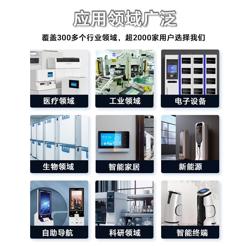 恒域威7寸F系列新版本 HMI人机界面WiFi串口屏 电容触摸支持CAN 网口电脑监控显示屏