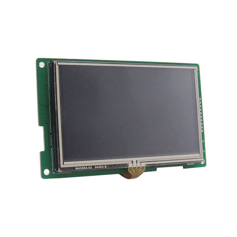 恒域威4.3寸串口电阻触摸HMI组态屏232工业显示屏LCD液晶模块