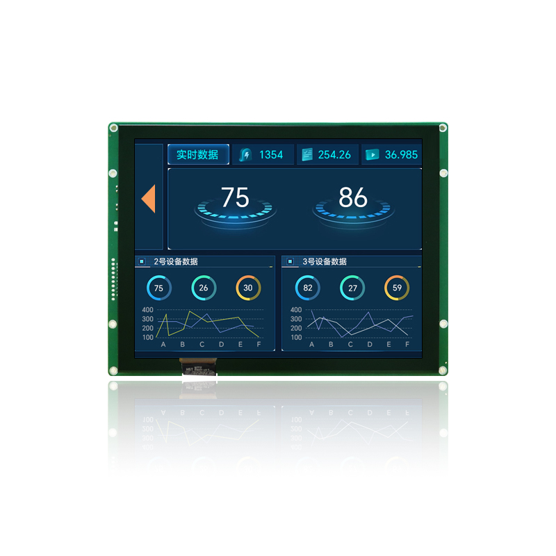 HYW080F3.0/8寸带电容触摸 232/485HMI组态液晶屏