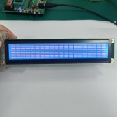 恒域威2002液晶模组 字符点阵工业屏 TFT工控仪器仪表显示屏蓝底白字