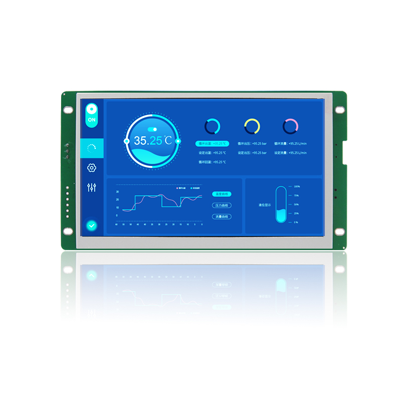 恒域威7寸F系列新版本 HMI人机界面WiFi串口屏 无触摸支持CAN 网口电脑监控显示屏