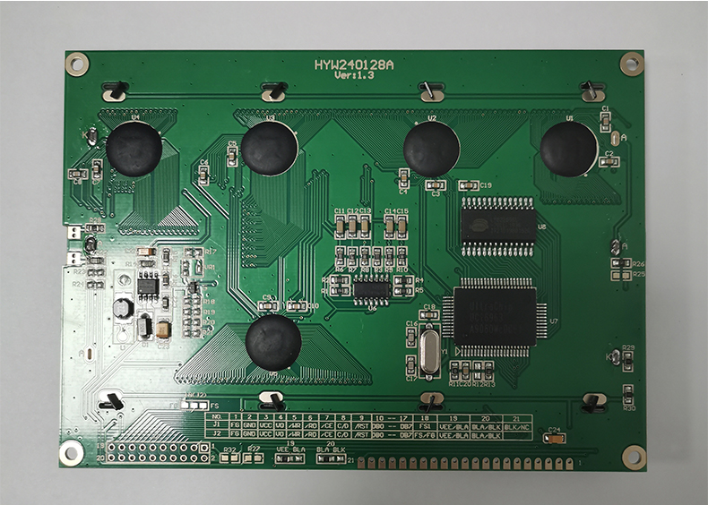 恒域威定制5寸240128点阵屏-灰底黑字-LCD显示屏-电力仪器仪表显示模组